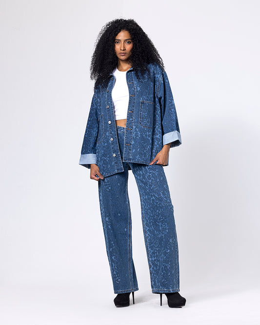 Mid-Blue Leopard Set