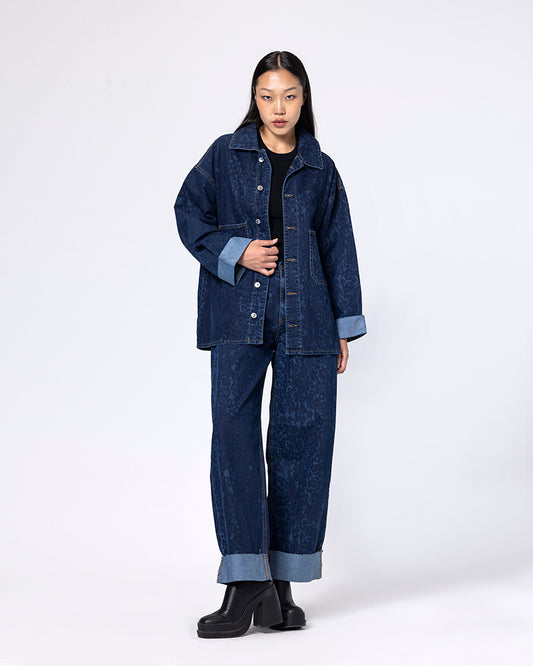 Dark-Blue Leopard Set