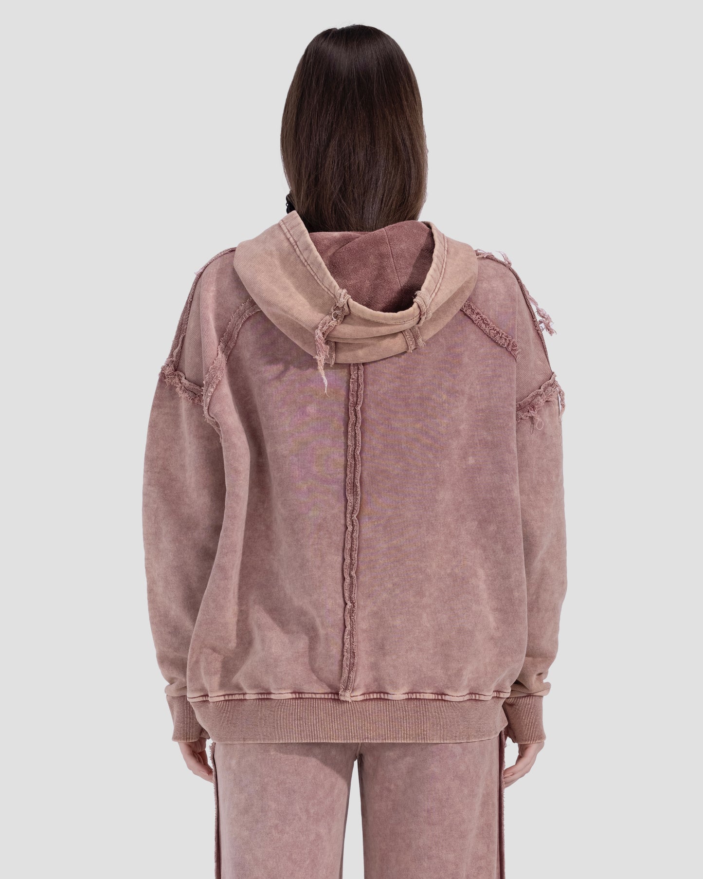 Washed light burgundy Hoodie