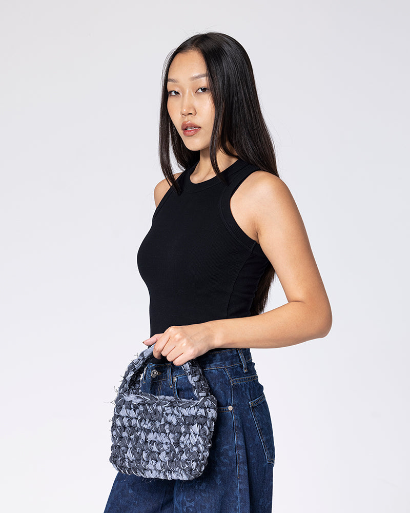 Denim Grey Handmade Bag