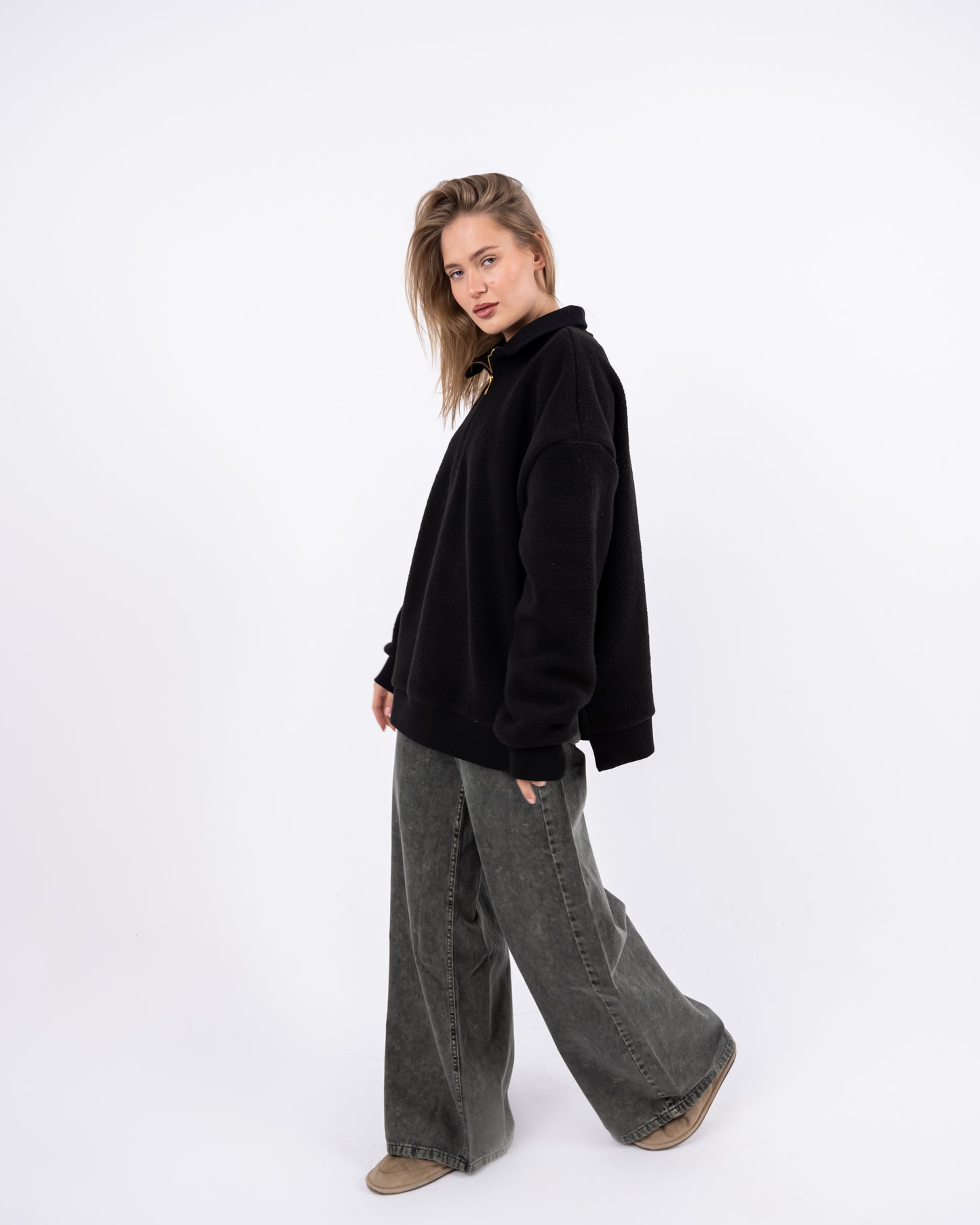 Black Teddy Sweater