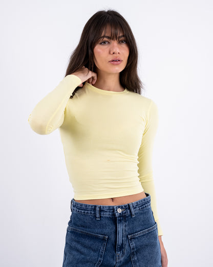 Butter Yellow Basic Top