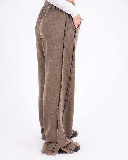 Washed Brown Pants