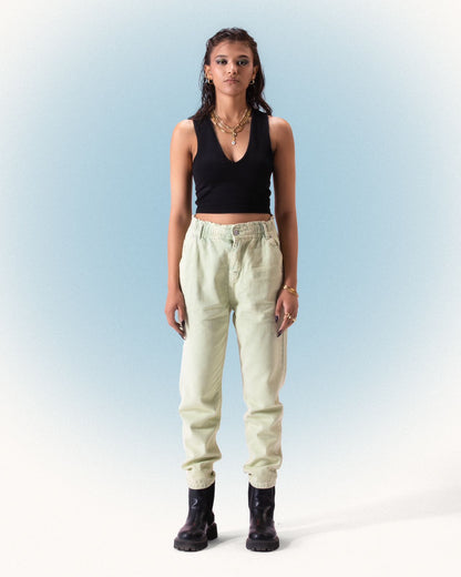 OVER DYE PISTACHIO JEANZ