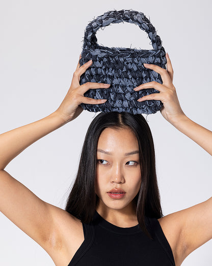 Denim Grey Handmade Bag